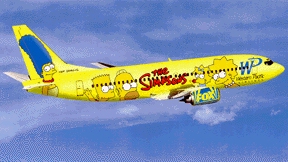 L'avion des Simpson